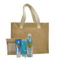 Jute Beach Bag with Cosmetic Bag & Pro Line
